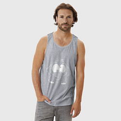 Майка мужская хлопок Белый слон, цвет: меланж — фото 2