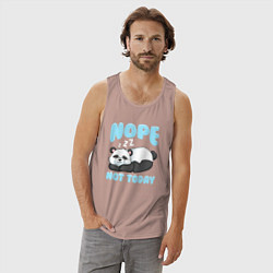 Майка мужская хлопок Неа не сегодня, цвет: пыльно-розовый — фото 2