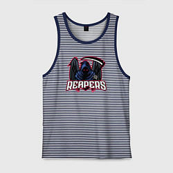 Майка мужская хлопок Reapers, цвет: синяя тельняшка