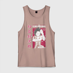 Майка мужская хлопок Моя геройская академия My Hero Academia Эйдзиро Ки, цвет: пыльно-розовый