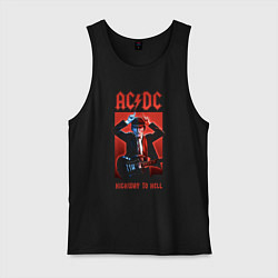 Майка мужская хлопок ACDC Angus Young, цвет: черный