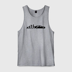 Майка мужская хлопок БМВ эволюция, цвет: меланж