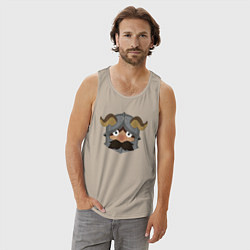 Майка мужская хлопок Сенши - подземелье вкусностей, цвет: миндальный — фото 2