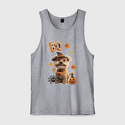 Мужская майка Собака в костюме хеллоуин