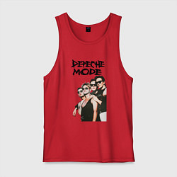 Майка мужская хлопок Depeche Mode Violator 3, цвет: красный