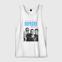 Майка мужская хлопок Depeche Mode Vintage, цвет: белый