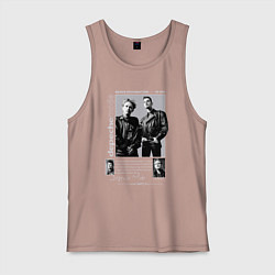 Майка мужская хлопок Depeche Mode - Black Celebration, цвет: пыльно-розовый