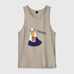 Мужская майка Орел с надписью скоро