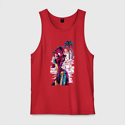 Майка мужская хлопок ДжоДжо Джолин Куджо, цвет: красный