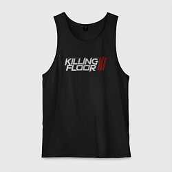 Майка мужская хлопок Killing floor 3 logo, цвет: черный