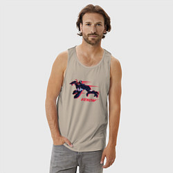 Майка мужская хлопок Venom, цвет: миндальный — фото 2