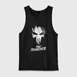 Майка мужская хлопок The Punisher, цвет: черный