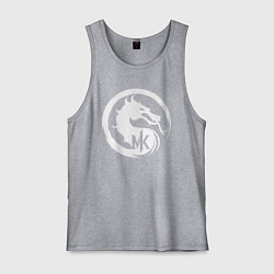 Майка мужская хлопок Mortal kombat 1 logo, цвет: меланж