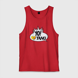 Майка мужская хлопок Yo Wu-Tang, цвет: красный