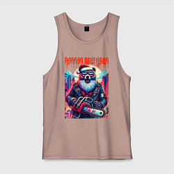 Майка мужская хлопок Horror new year - ai art fantasy, цвет: пыльно-розовый