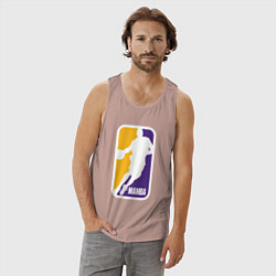 Майка мужская хлопок Mamba Kobe Bryant, цвет: пыльно-розовый — фото 2