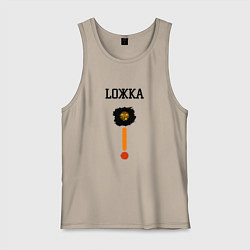 Майка мужская хлопок Ложка, цвет: миндальный