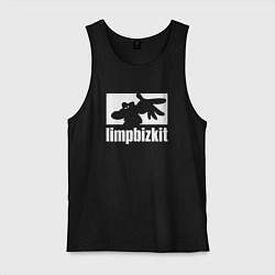 Майка мужская хлопок Limp Bizkit - logo, цвет: черный