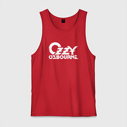 Майка мужская хлопок Ozzy Osbourne - logo, цвет: красный