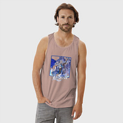 Майка мужская хлопок Броня Рэнд, цвет: пыльно-розовый — фото 2