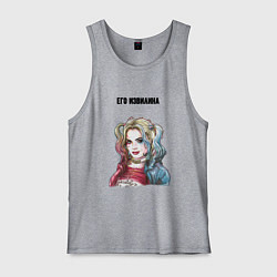 Майка мужская хлопок Его извилина, цвет: меланж