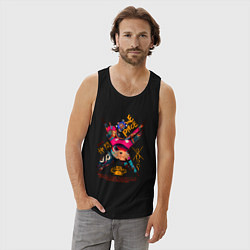 Майка мужская хлопок One Piece Chopper Tony Tony, цвет: черный — фото 2