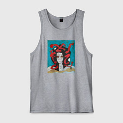 Майка мужская хлопок Medusa the Gorgon, цвет: меланж