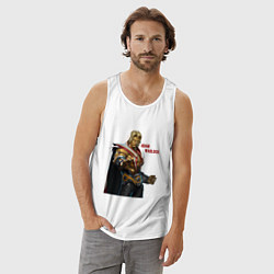 Майка мужская хлопок Adam Warlock, цвет: белый — фото 2