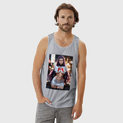 Майка мужская хлопок Джесси Команда R Покемон, цвет: меланж — фото 2