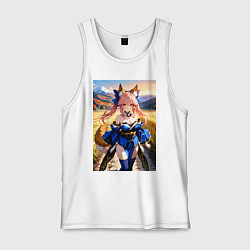 Мужская майка Лиса посреди живописного поля