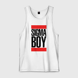 Майка мужская хлопок Sigma boy, цвет: белый