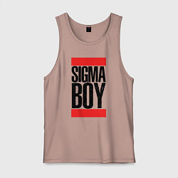 Майка мужская хлопок Sigma boy, цвет: пыльно-розовый