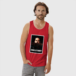 Майка мужская хлопок Lucille is thirsty, цвет: красный — фото 2