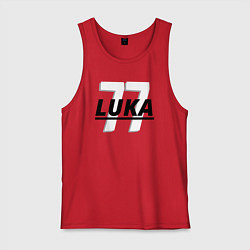 Майка мужская хлопок 77 Luka, цвет: красный