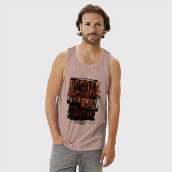 Майка мужская хлопок Пеклопёс DogDay, цвет: пыльно-розовый — фото 2