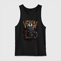 Майка мужская хлопок Веном черный симбиот, цвет: черный
