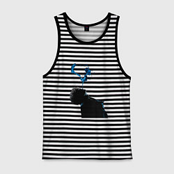 Майка мужская хлопок Три дня дождя постер, цвет: черная тельняшка