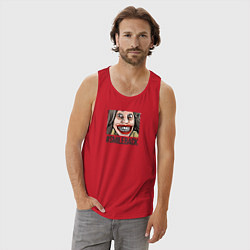 Майка мужская хлопок Smileback, цвет: красный — фото 2