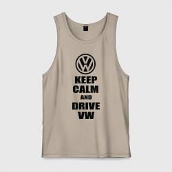 Мужская майка Keep Calm & Drive VW