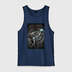 Майка мужская хлопок Quake champions - NYX and Sorlag, цвет: тёмно-синий