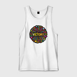 Майка мужская хлопок Victory, цвет: белый
