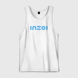 Мужская майка Inzoi голубой логотип