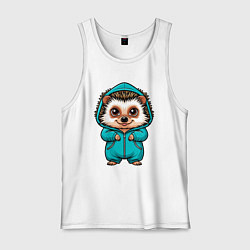 Мужская майка Ёжик в комбенизоне