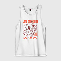 Мужская майка Lets gardening red panda