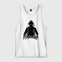Мужская майка Аниме пожарный