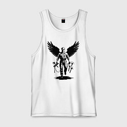 Мужская майка Крылатый мастер с инструментами