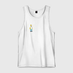 Майка мужская хлопок Гомерчик, цвет: белый