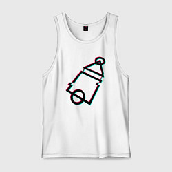 Майка мужская хлопок Знаки игры, цвет: белый