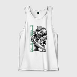 Мужская майка Боевой медведь с цепным клинком