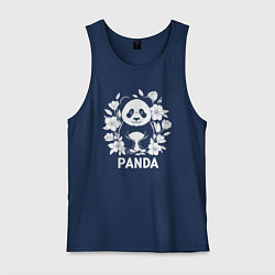 Мужская майка Панда в цветах